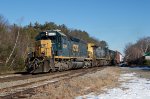 CSXT 8365 Leads M427 at Wells Beach